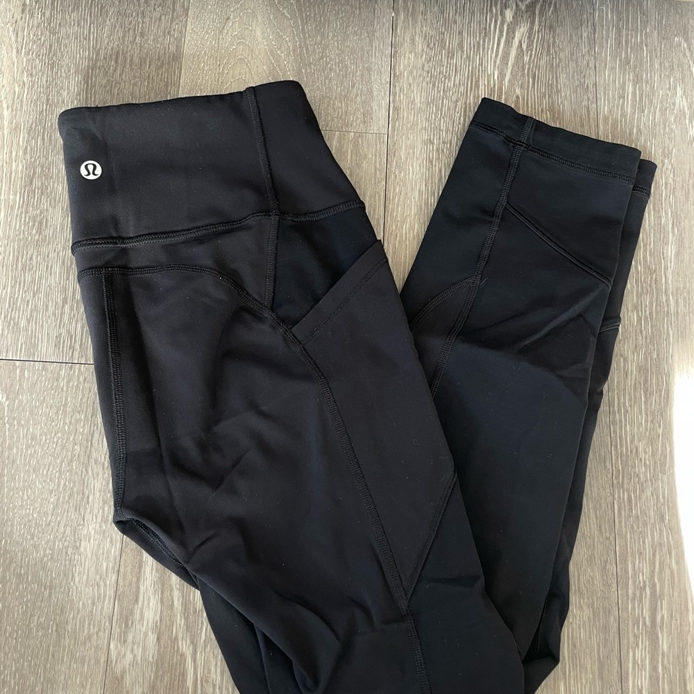 lululemon Black Leggings With Pockets